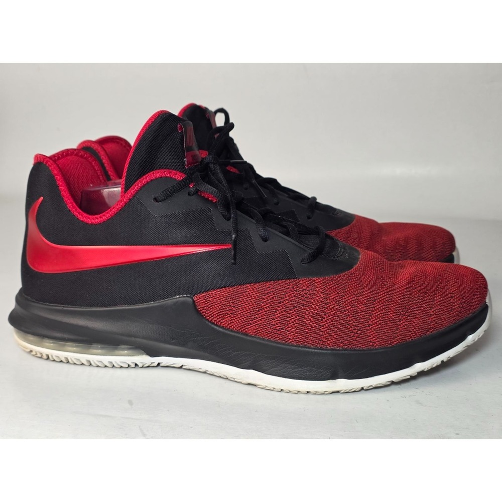 Nike Air Max Infuriate 3 Men's Basketball Sneakers Size 15 Red Black Mid Shoes
